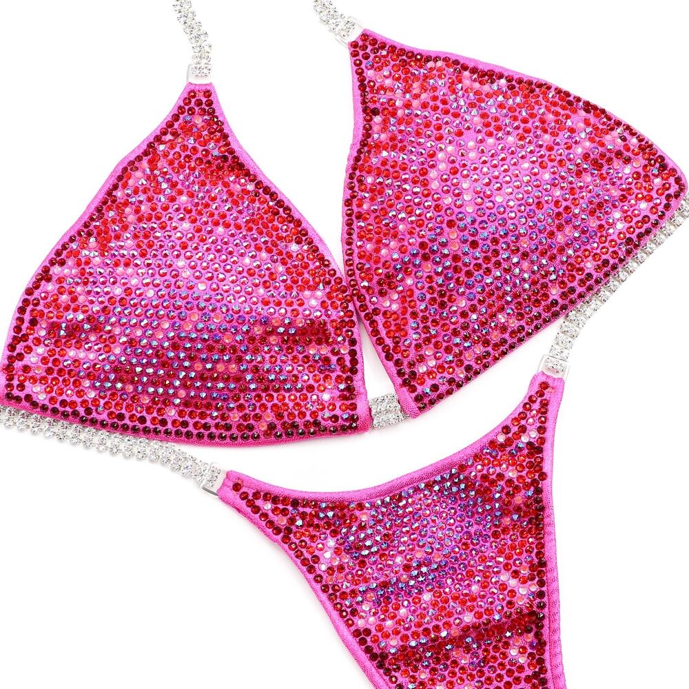 Angel Competition Bikini. Party Pink Nova. Medium/Pro.